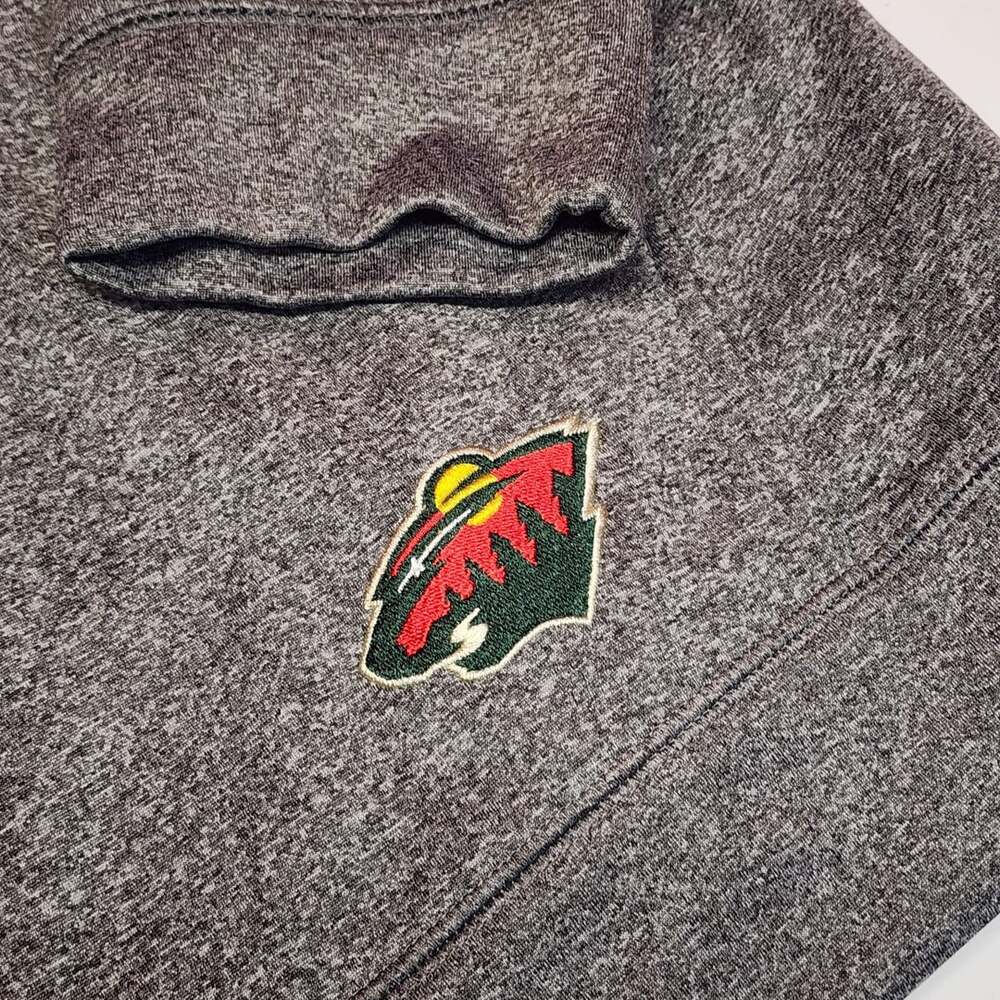 NHL Minnesota Wild XXL Heather Gray Hoodie - Picture 3 of 7